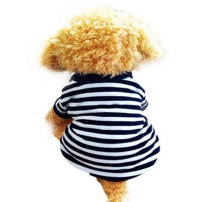 wholesale Stripe Pet Puppy Summer Shirt Pet Clothes Vest T Shirt