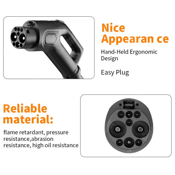 New Energy Vehicle 80A 125A 150A 250A GBT Car Fast Charger Adaptor Converter 250A  GBT Charger Gun Cable