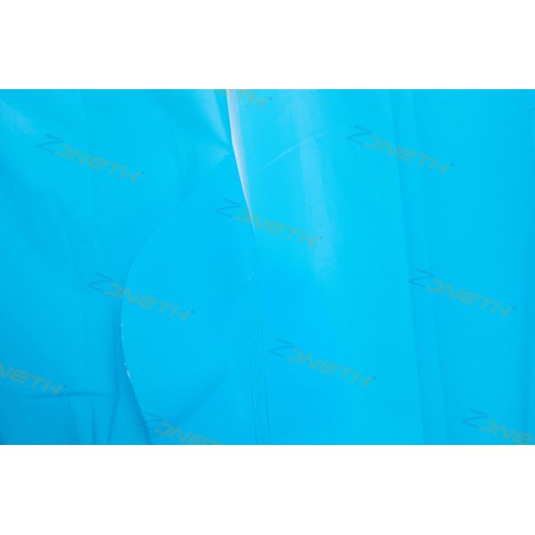 Disposable Thumb Loop 35GSM CPE Plastic Gown For Hospital