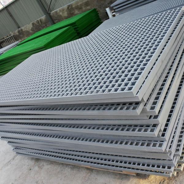o preto Grp da raspagem do assoalho do transporte FRP de 50*50mm moldou