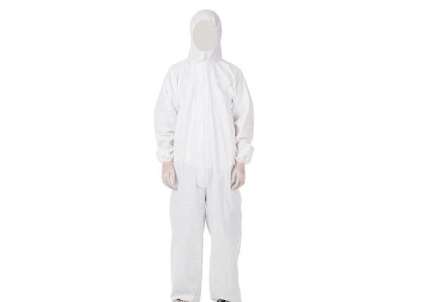 Antivirus Disposable Protective Coveralls Against Germs Lightweight Design