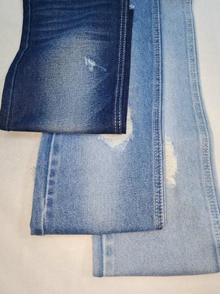 Tissu denim INDIGO FONCÉ en coton polyester de poids lourd 11,4 oz avec construction 10+10*7 JSD3243 pour jeans