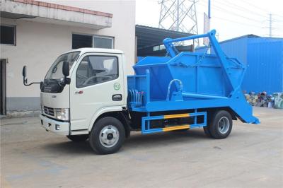 A remoção Waste móvel de Dongfeng 4 Cbm transporta a roda 6 com carga hidráulica do controle
