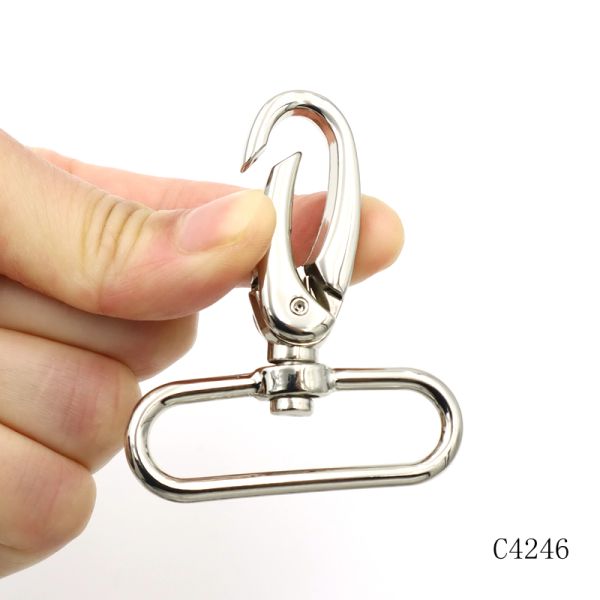 41mm Nickel Snap Hook OEM ODM Bag Snap Hook For Handbag Hardware