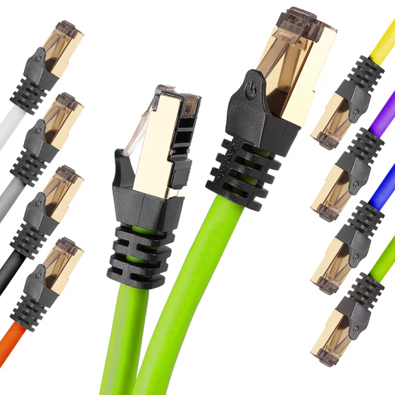 CAT8 FFTP Shielded LAN Cable 40Gbps 2000MHz LSZH Solid Copper Data Center Cable – Bulk Industrial Network Cable