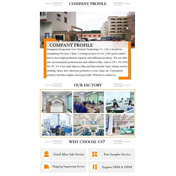 Eco дружелюбные прозрачные 480mm PO горячее плавит склеивающую пленку для ткани