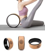 As curvaturas traseiras do estiramento de Cork Yoga Wheel Pilates Training do ABS melhoram a postura