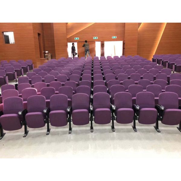 Molded Foam Solid Wood Auditorium Theater Seating Function University Lecture Hall Chair