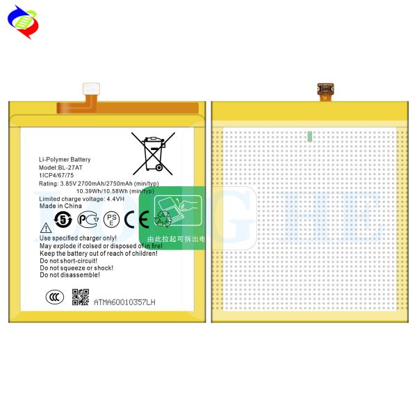 Tecno Phantom 6 A6 BL-27AT 3.85V 2750mAh Lithium Ion Polymer Replacement Battery