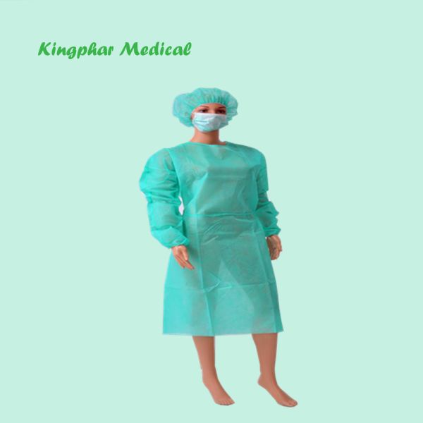 medical surgical disposable products isolation gown surgical gown PP gown blue yellow white color