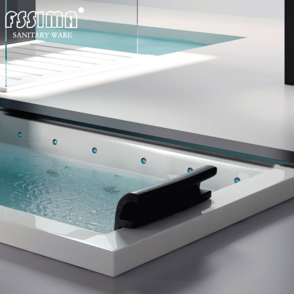 Спа джакузи джакузи ванны водоворота водопада 72 дюймов ленивый