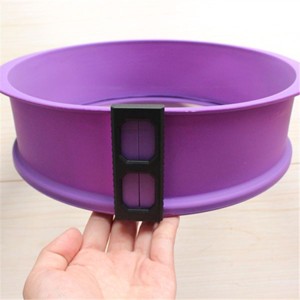 Custom Made Newest Design Silicone 9 Inch Springform Cheesecake Baking Pan With Glass Base