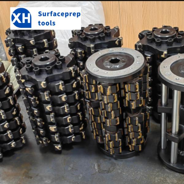 Edco CPM-8 Scarifier Drum with Carbide-Tipped Cutters – Parking Garage Surface Restoration