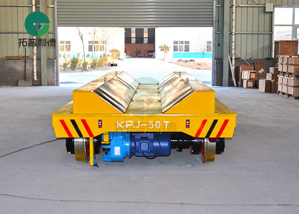 50 Ton Motorised Electric Power Steel Coil Railway Transport Cart Trolley