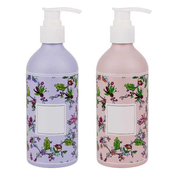 SGS Floral 16oz Pump Bottle 30ml 120ml 500ml Eco Friendly Cosmetic Bottles