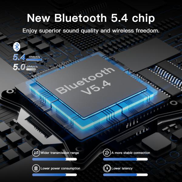 Noise Reduction Earphones Real-time Information Bluetooth 5.4 Sports Wireless