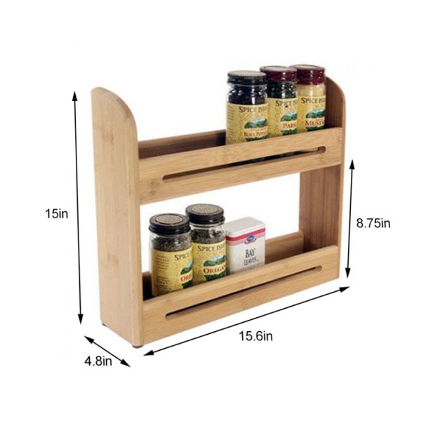 Полки кухни стойки Countertop приправляя поставки ремесел бамбуковой деревянные