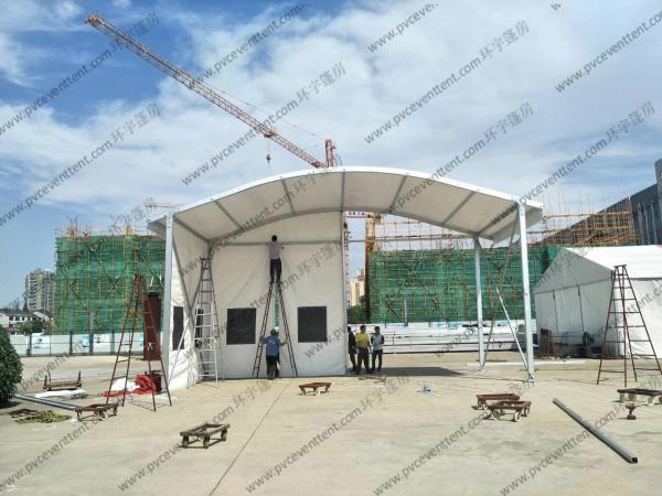 12 To 15m Width Clear Span Archy Storage Tent Aluminum Structure With ABS Wall System
