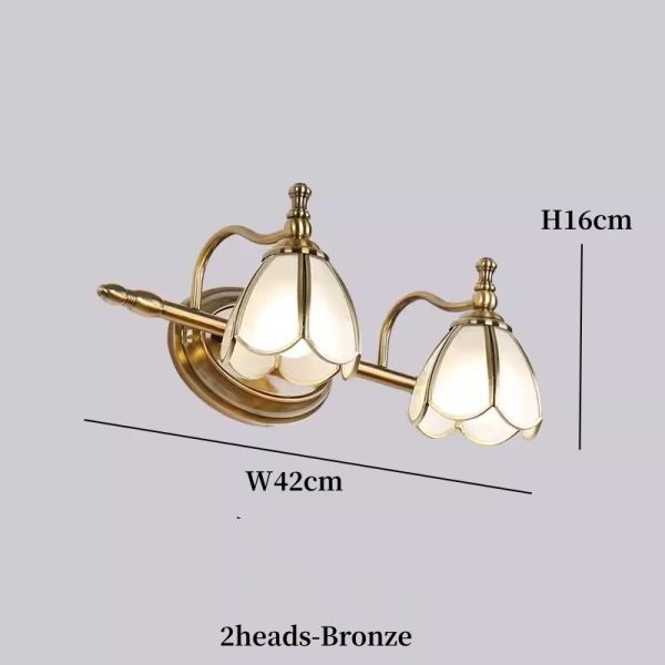 LED American vanity Mirror Headlight multicolor mirror cabinet Glass Wall lamp mirror wrought iron lamps (WH-MR-71)