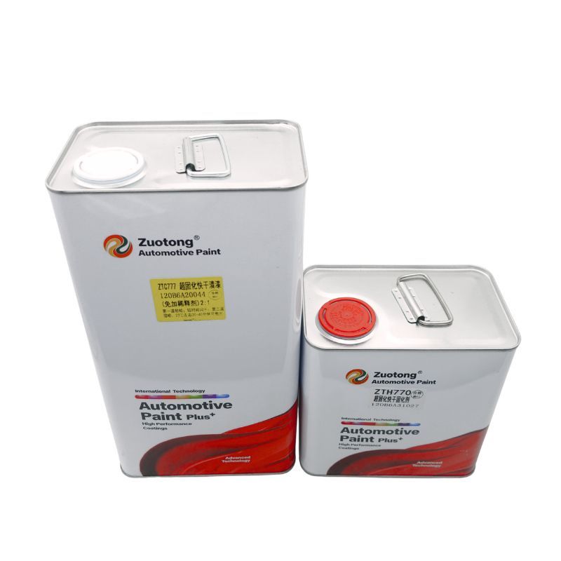 ZTC777 2K Fast Dry Clear Coat No Thinner Hyper Cure Auto Refinish Clear Coat With Hardener For Spot Repair Car Paint