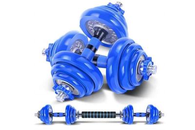 Boxed Electroplating Dumbbell Set 15kg 20kg 30kg 50kg Chrome Barbell And Dumbbell Set