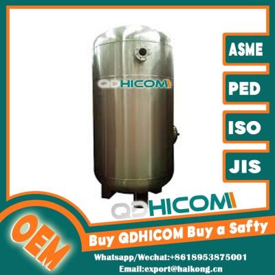 Pressure Control Vertical Air Receiver Tank Laboratory Stainless Steel Compressor Tank