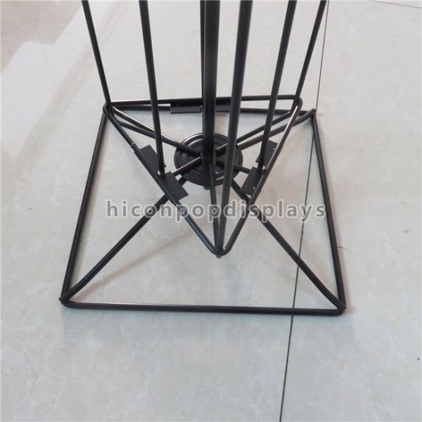 Metal Wire Flooring Display Stands / Rotating Hanging Socks Display Rack