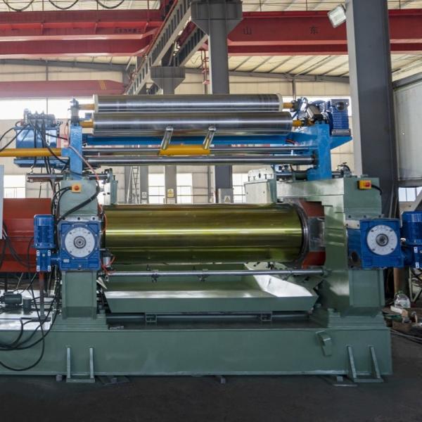 Fabricação de plástico composto de borracha com dois rolos e um rolão aberto de 1200 mm de comprimento