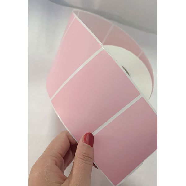 Pink Thermal Printer Roll Sticker Paper Logistics Transportation Printing Label