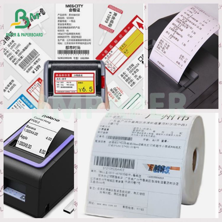 55gsm POS Paper 80mm * 80m Mini Printer Autoad Thermal Paper Roll 55 гр. Почтовая бумага 80 мм * 80 м Мини-принтер Автоматный термобумажный рулон