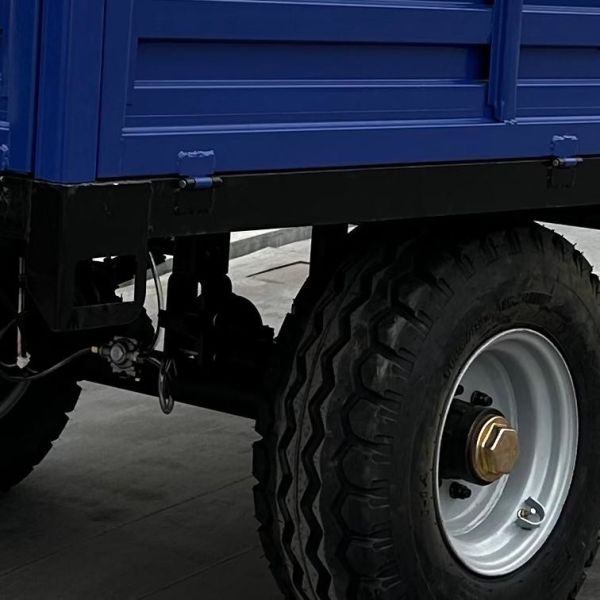 3T Farm Tractor Trailer Agricultural Machinery Blue Colour 2 Wheel