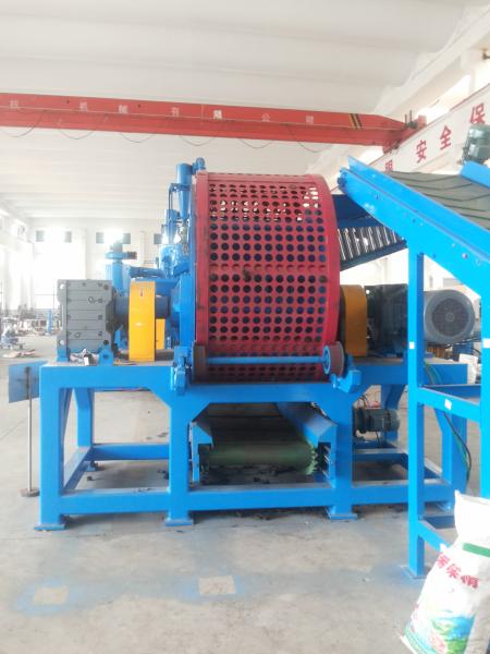 ZPS-800 Tire Shredder 2ton Output Capacity Shredder 50mm Outlet Size