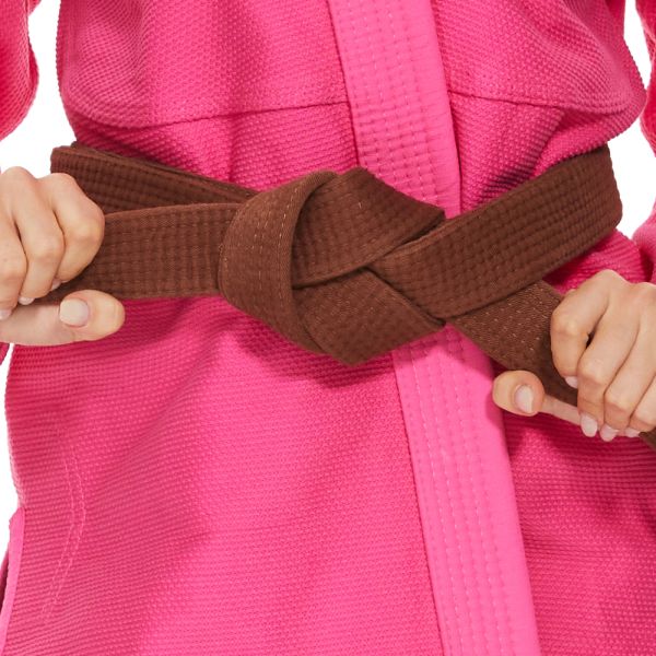 240grams Fabric Weight 100% Cotton Pearl Weave BJJ Belt For Adults