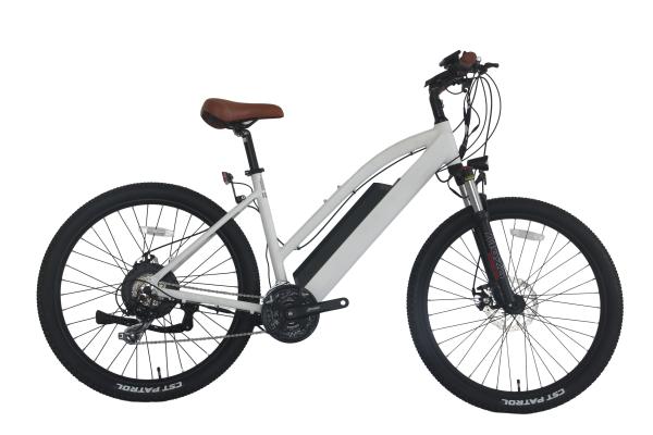 250w/500w Female Electric Bike , 26 Ladies Full Suspension Electric Mountain Bike