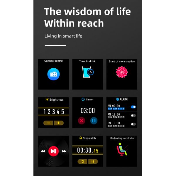 Новый браслет 2021 фабрики F35 Gt2 прибытий здоровый отслеживая вокруг дозоров Smartwatch умных