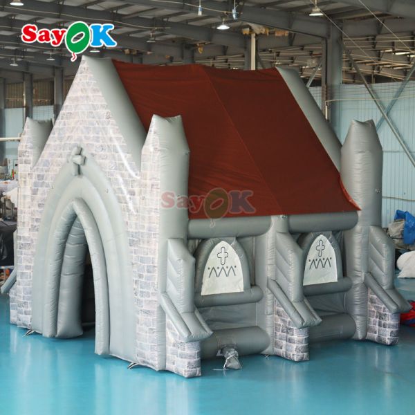 Customized Portable Inflatable Church Tent for Outdoor Wedding - Flame-Retardant & UV Resistant
