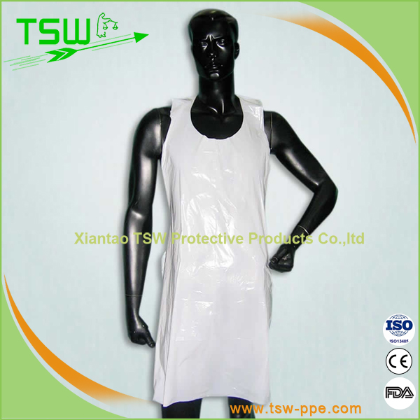 Waterproof Non Toxic PE CPE Disposable Visitor Coats