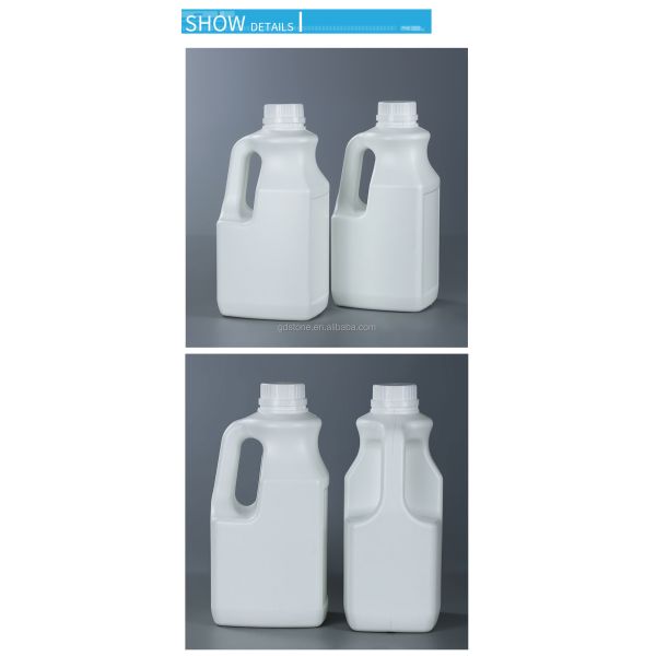 Reusable Screw Cap 2L HDPE Bottle Containers With Lids 150mm