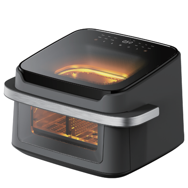 10L Bladeless Air Fryer with Food Divider 2200W Oil Free 80% Less Fat Touch Digital