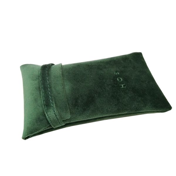 Custom luxury high quality velvet contact lens pouch Jewelry bag