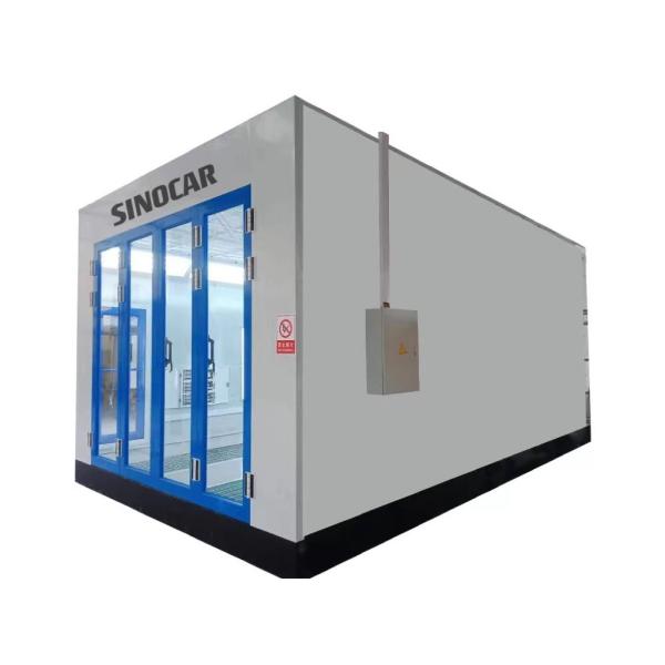 Four Sheetmetal Front Door Bus Spray Booth With High Capacity Intake Fan