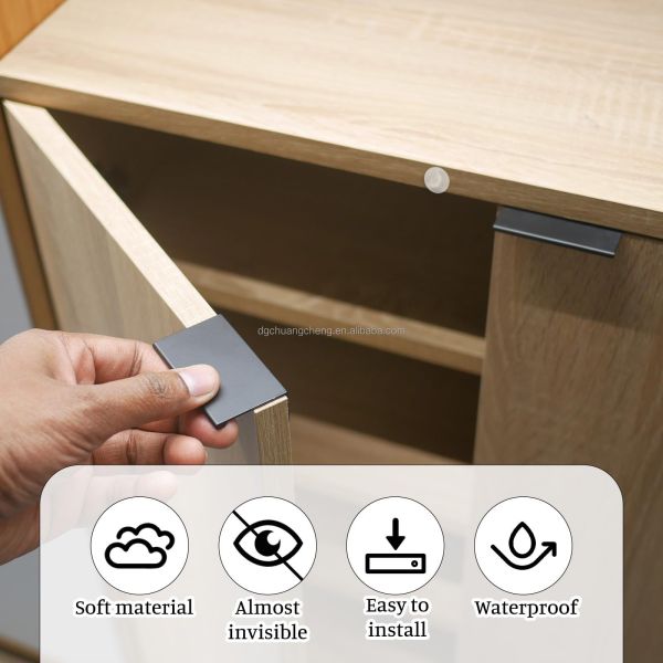 Self-Adhesive Clear Silicone Cabinet Bumpers Soft Close Pads for Door Drawers Home Appliance Rubber Cutting Board