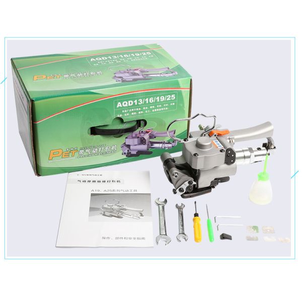 Semi-automatic Pneumatic PP/PET Band Strapping Machine for Box Packing 3.0A Capacity