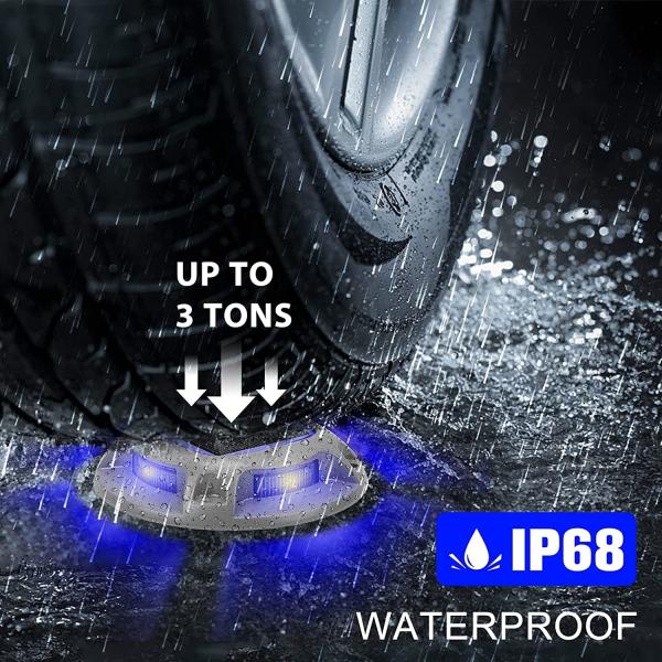 Outdoor Solar Powered Waterproof Dock Lights Warming Step LED Deck Solar Driveway Lights