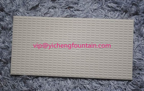 Durable Porcelain Swimming Pool Deck Tiles Eco - Friendly FINA Standard Ivory Color