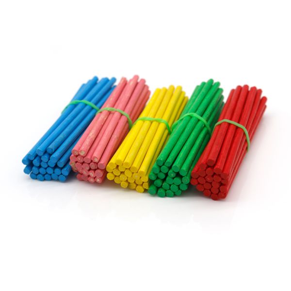 Juguete Montessori de madera de abedul Unisex Palos de contar de madera