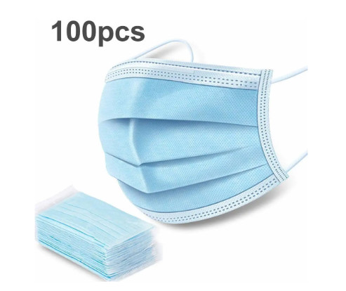 Super Soft Cloth Disposable Mouth Mask , Disposable Blue Mask  For Public Place