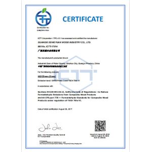 Huizhou OldTree Furniture Co.,Ltd. Сертификации