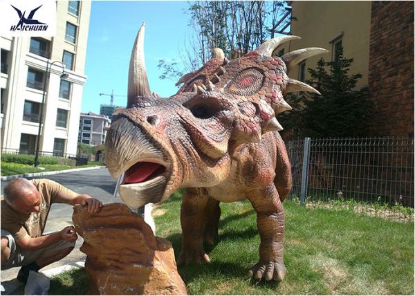 Dinosaur Robot  Giant Life Size Dinosaur Theme Park Styracosaurus Models