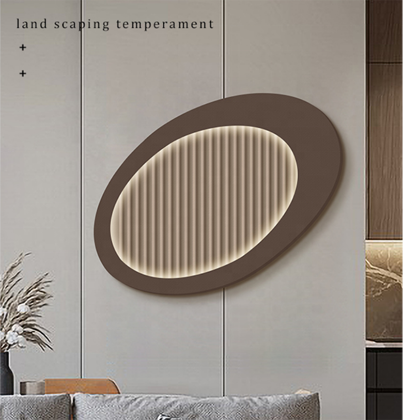 Decoración para el hogar Artwork de madera impermeable Led Light Art de pared 3d Pintura de talla en madera